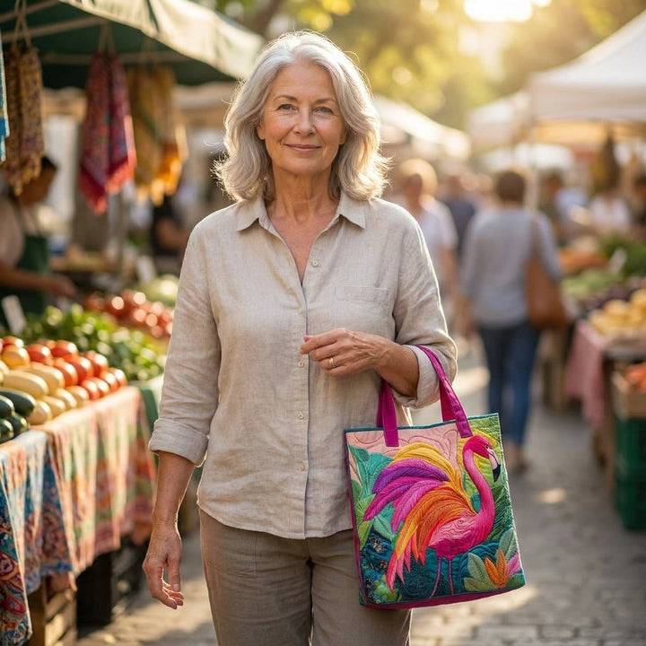 Bolso Artesanal – Flamenco Arcoíris