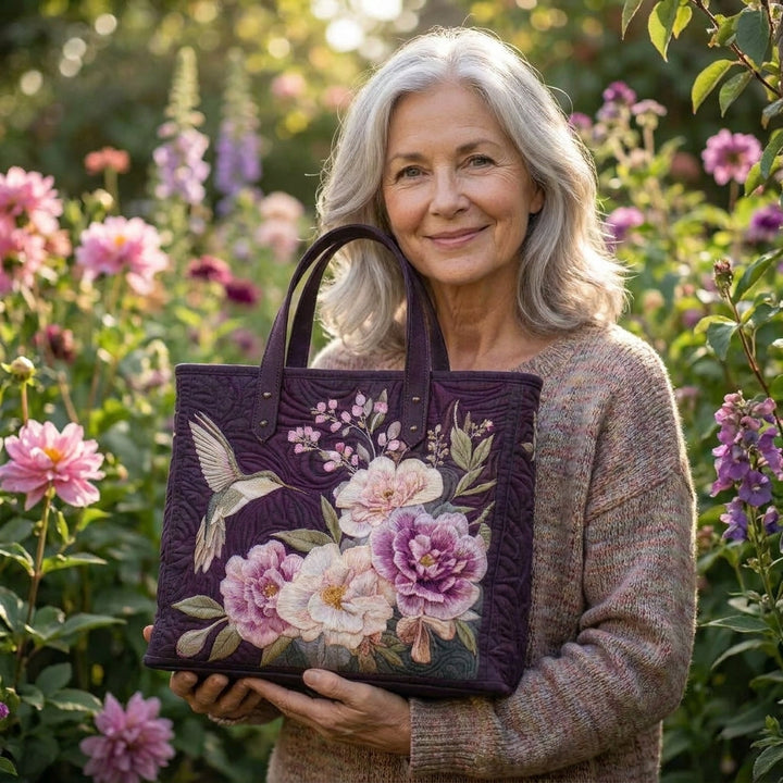 Bolso Artesanal – Colibrí y Orquídeas
