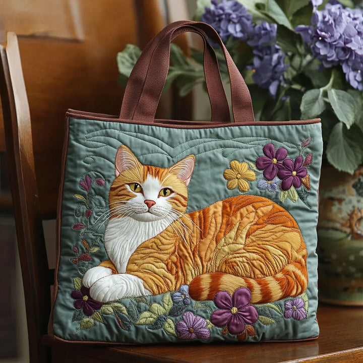 Bolso Artesanal – Gato Naranja