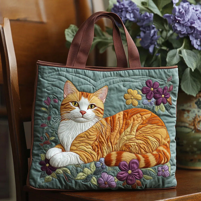 Bolso Artesanal – Gato Naranja
