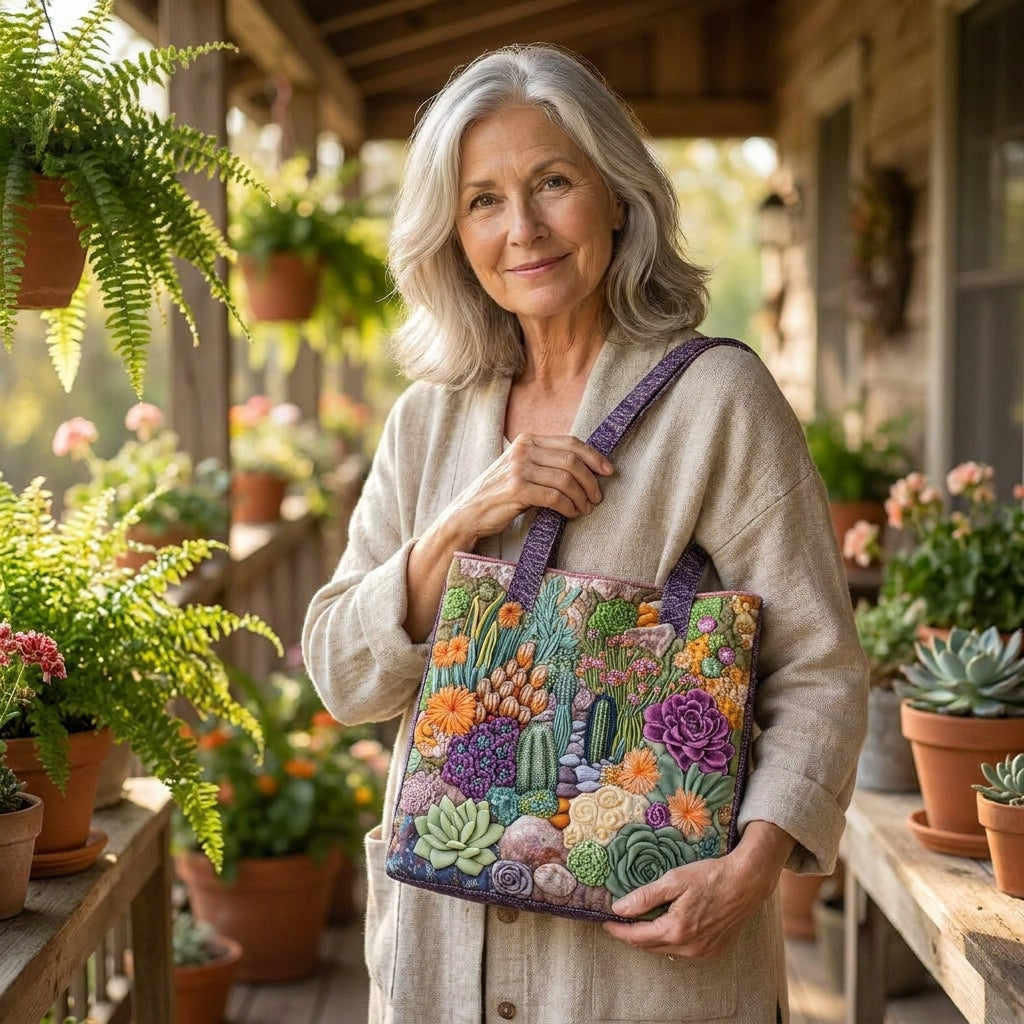 Bolso Artesanal – Jardín de Suculentas