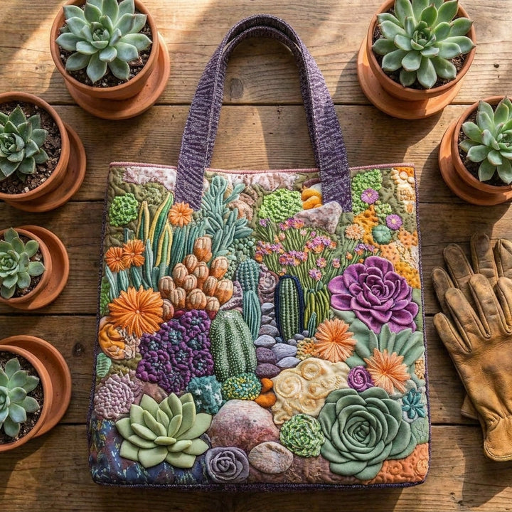 Bolso Artesanal – Jardín de Suculentas