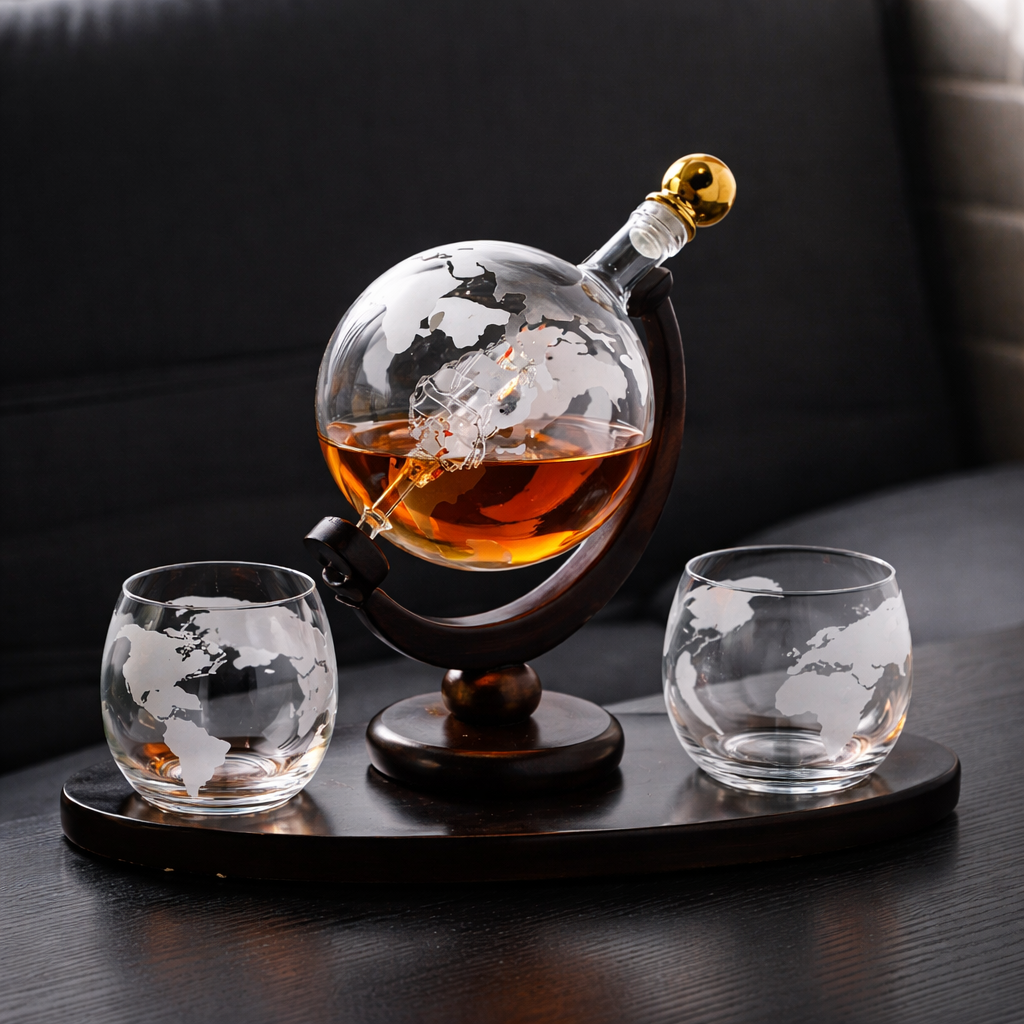 Decantador de Whisky – Edición Mapa del Mundo