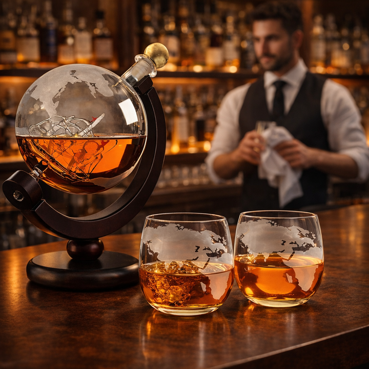 Decantador de Whisky – Edición Mapa del Mundo