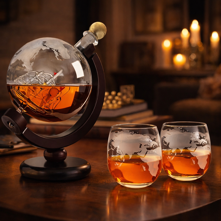 Decantador de Whisky – Edición Mapa del Mundo