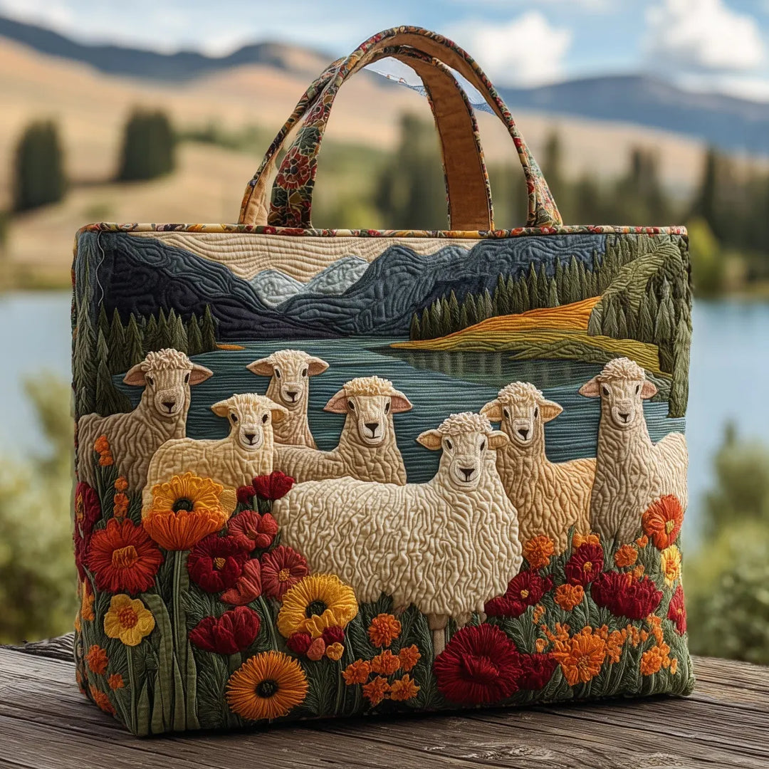 Bolso Artesanal – Oveja junto al Lago