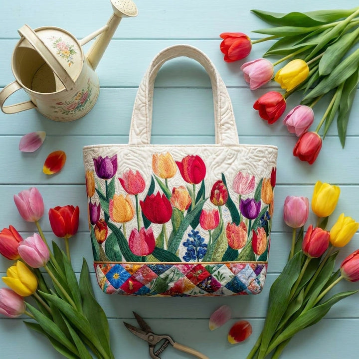 Bolso Artesanal – Jardín de Tulipanes