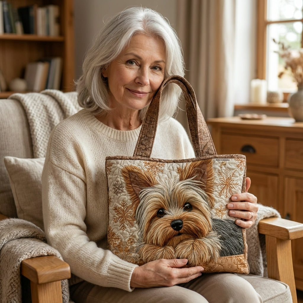Quiltad väska – Yorkshireterrier