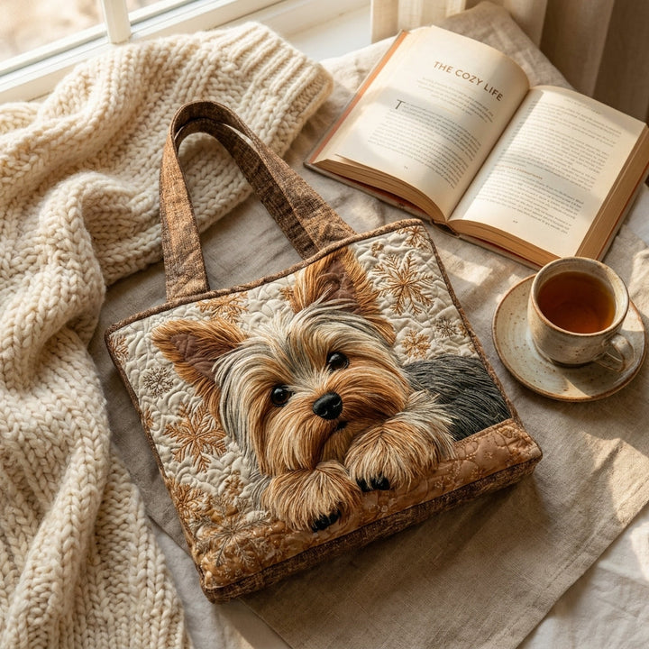 Quiltad väska – Yorkshireterrier