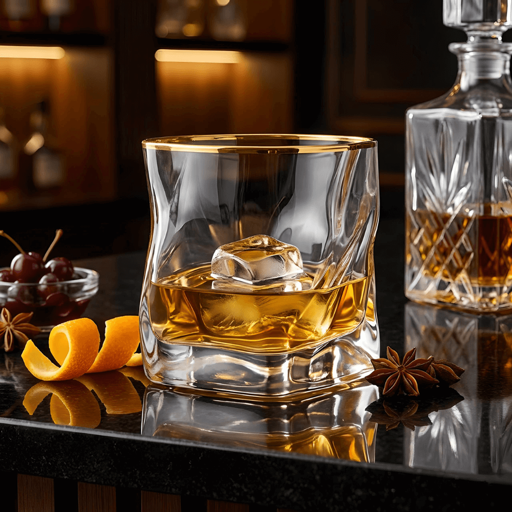 Vaso de Whisky de Cristal – Hoshi Gold
