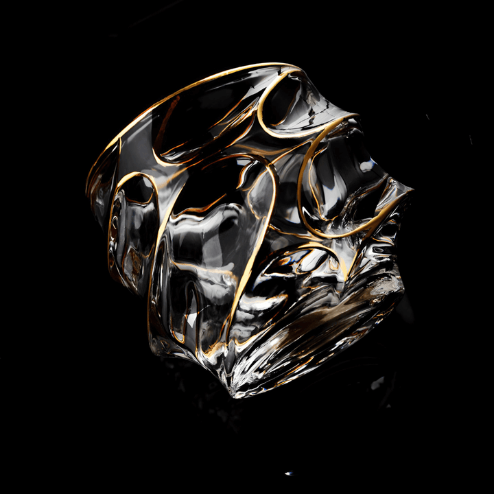Vaso de Whisky de Cristal – Arashi Gold