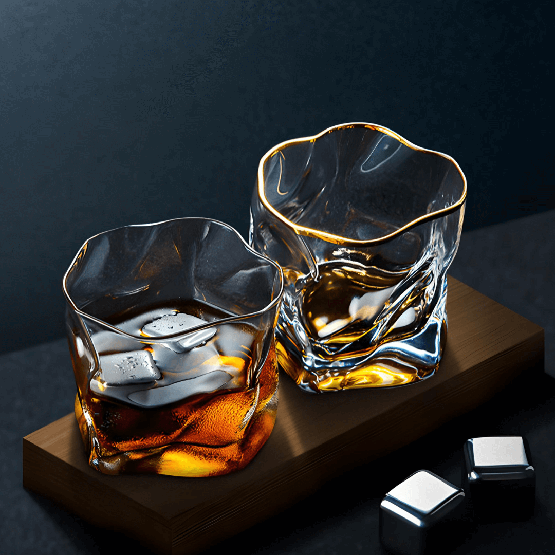 Vaso de Whisky de Cristal – Hoshi Gold