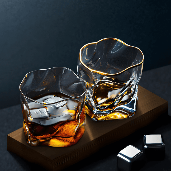 Vaso de Whisky de Cristal – Hoshi Gold