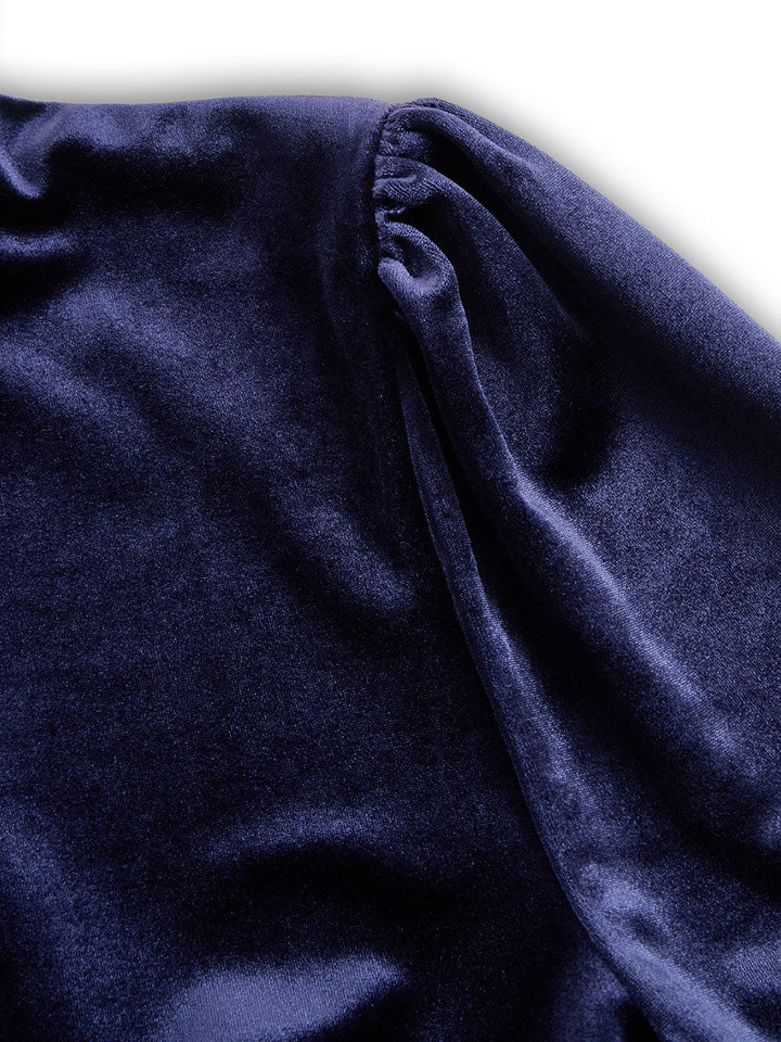 Vega™ | Vestido midi azul elegante