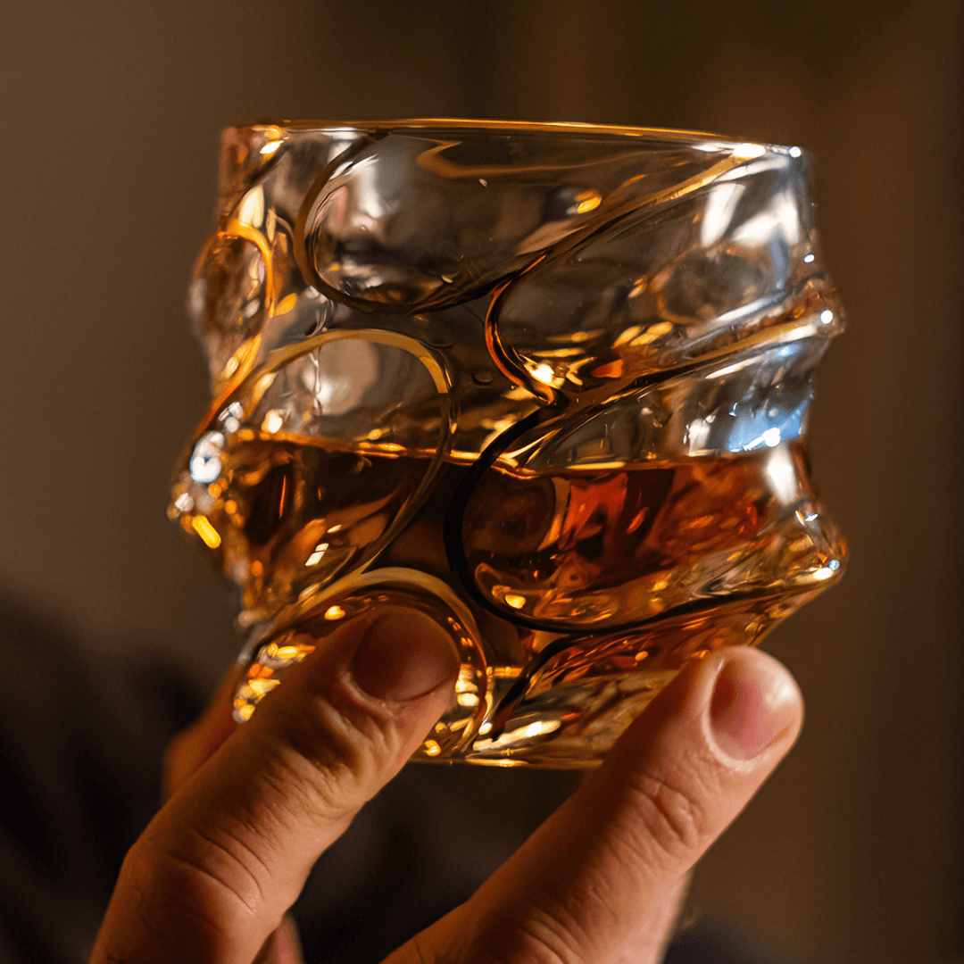 Vaso de Whisky de Cristal – Arashi Gold