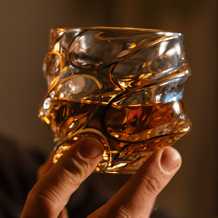 Vaso de Whisky de Cristal – Arashi Gold