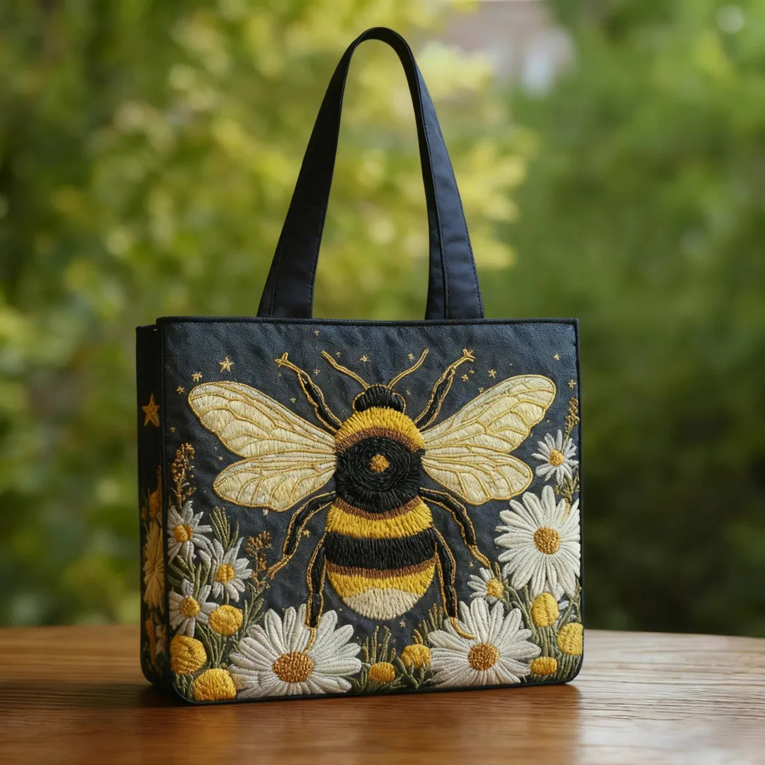 Bolso Artesanal – Margaritas y Estrellas