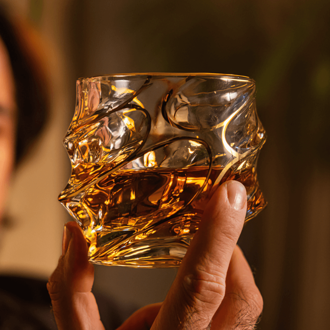 Vaso de Whisky de Cristal – Arashi Gold