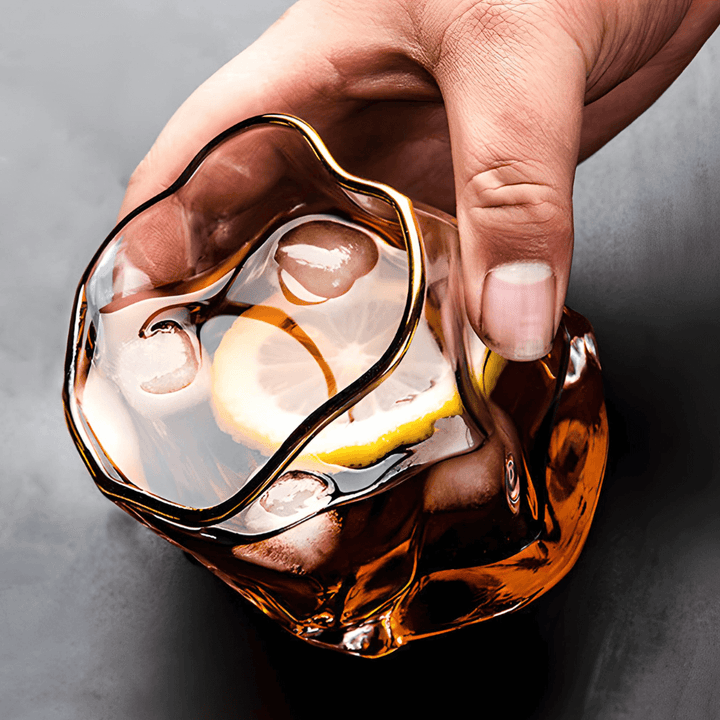 Vaso de Whisky de Cristal – Hoshi Gold
