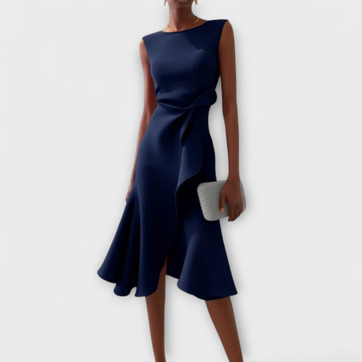 Sofia™ | Vestido midi plisado