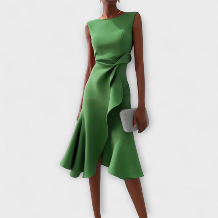 Sofia™ | Vestido midi plisado