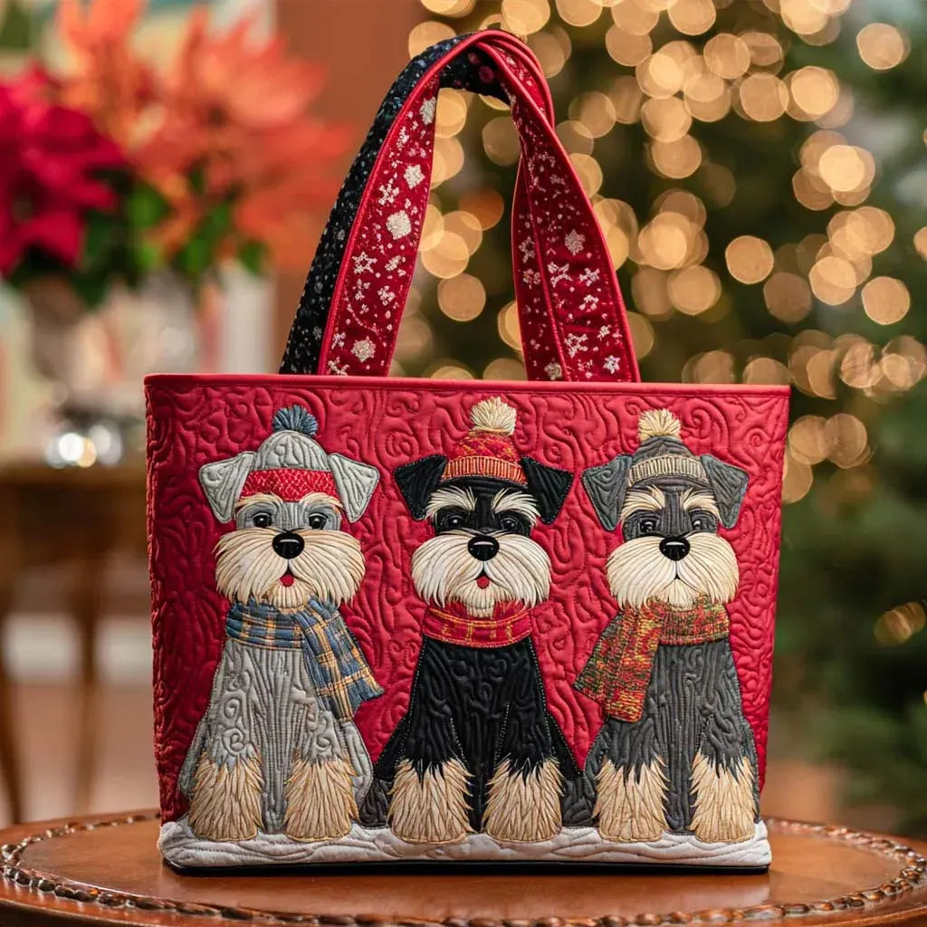 Bolso Artesanal – Trío de Schnauzers