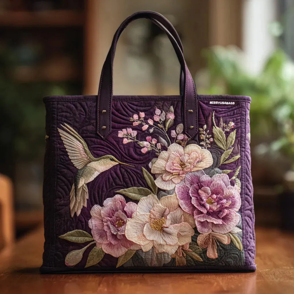 Bolso Artesanal – Colibrí y Orquídeas