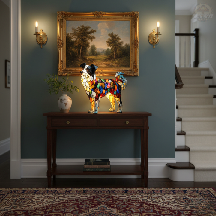 Lámpara Artesanal – Border Collie