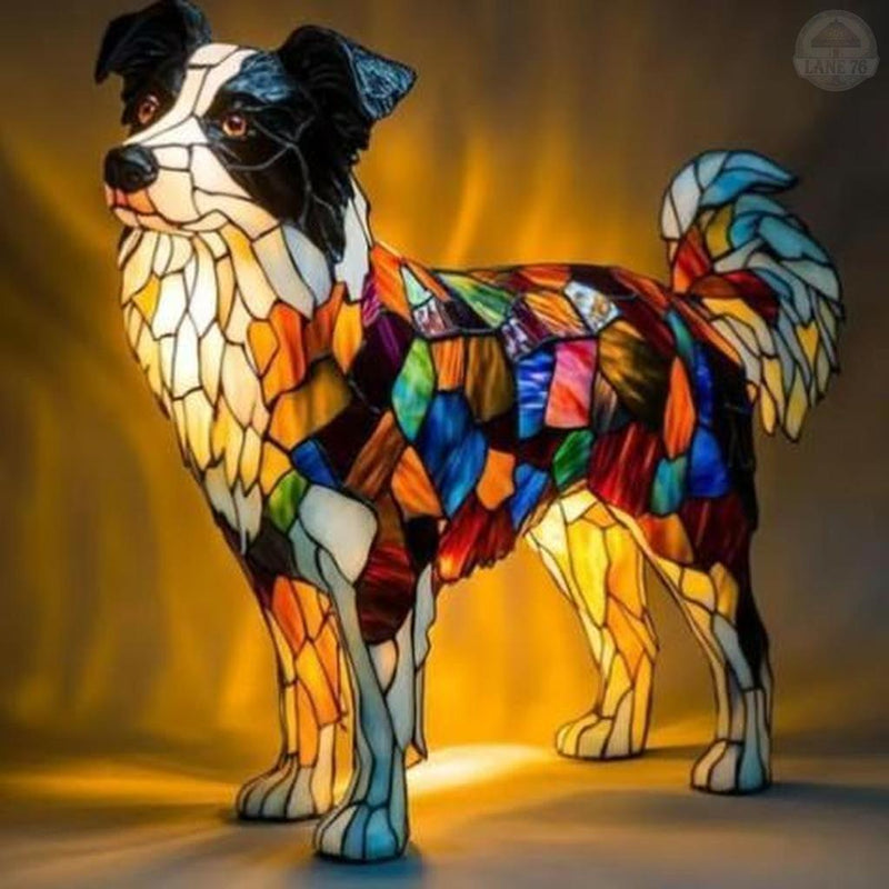 Lámpara Artesanal – Border Collie