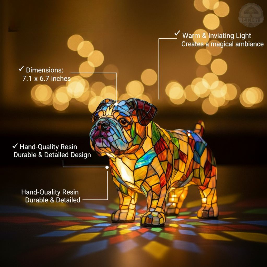 Lámpara Artesanal – Pasos de Bulldog