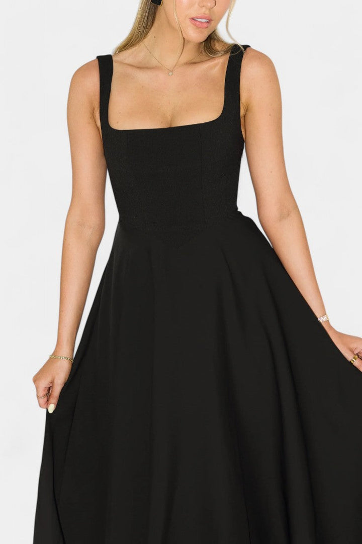 Vestido Midi A-Line Mary Sin Mangas