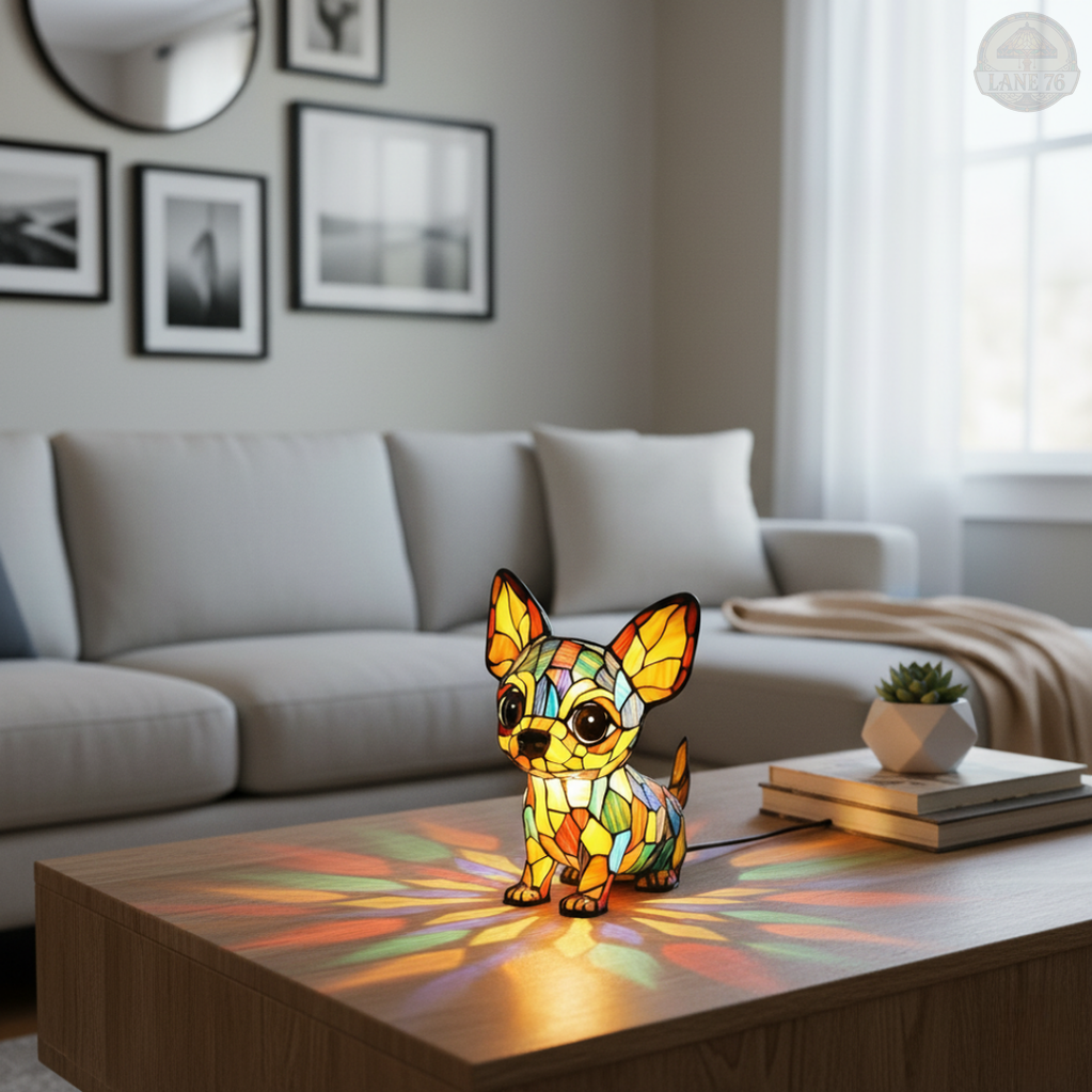 Lámpara Artesanal – Colgante Chihuahua Encantador