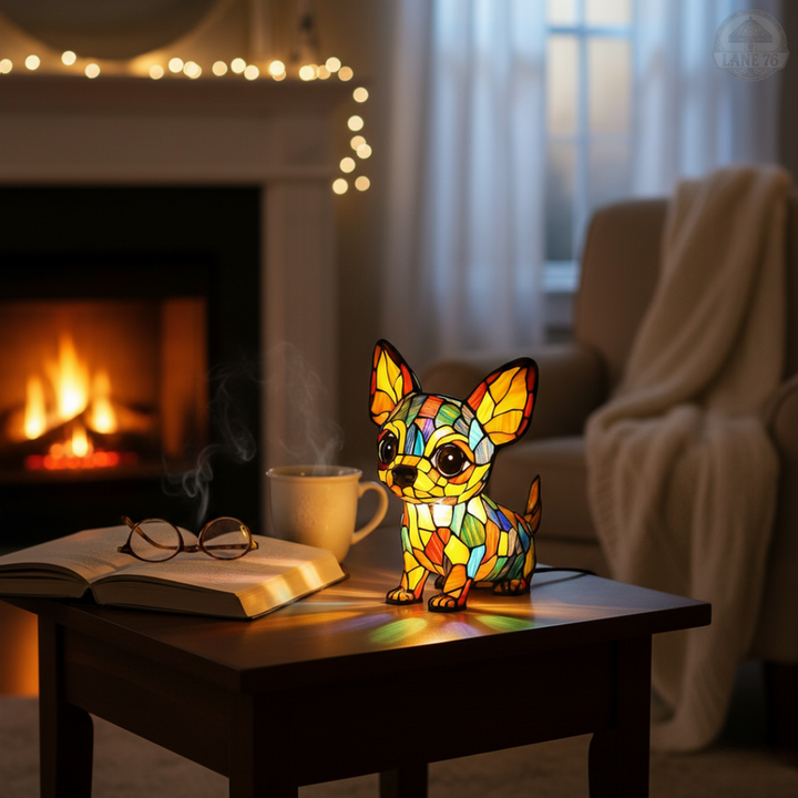 Lámpara Artesanal – Colgante Chihuahua Encantador