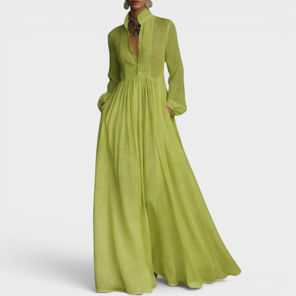 Inés™ | Vestido largo fluido