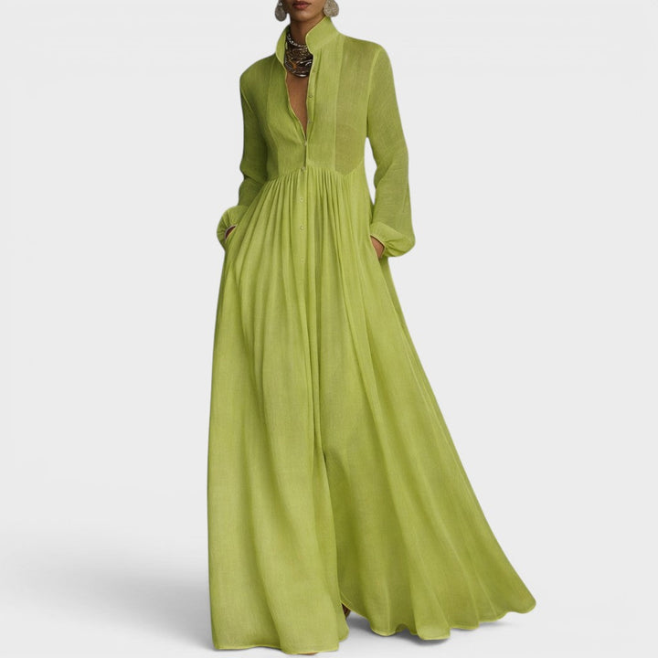 Inés™ | Vestido largo fluido