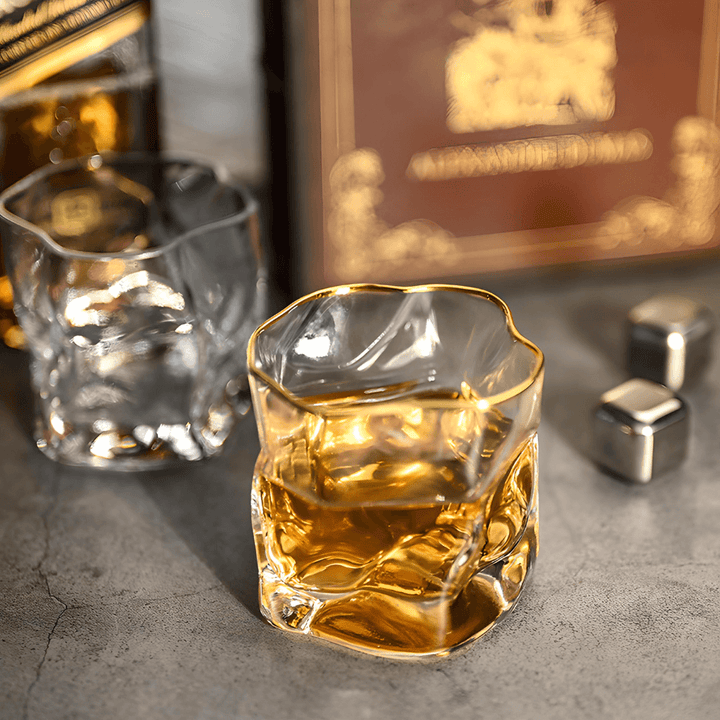Vaso de Whisky de Cristal – Hoshi Gold
