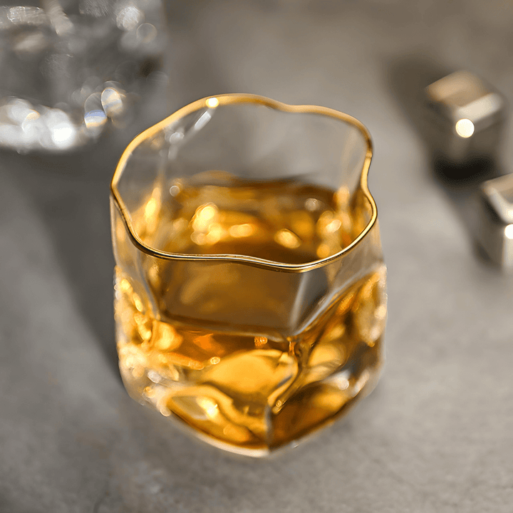 Vaso de Whisky de Cristal – Hoshi Gold