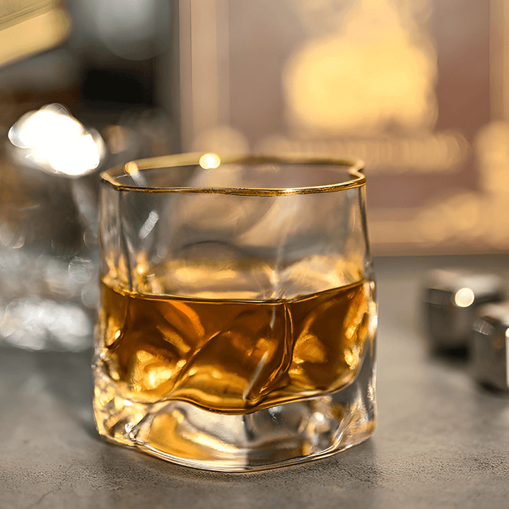 Vaso de Whisky de Cristal – Hoshi Gold