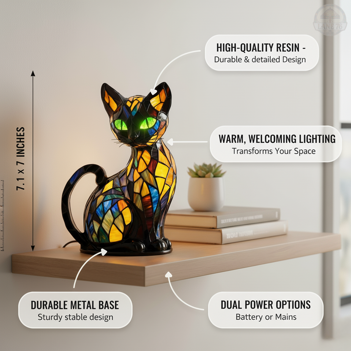 Lámpara Artesanal – Felino Elegante
