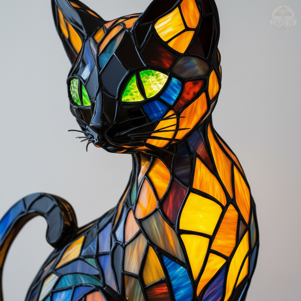 Lámpara Artesanal – Felino Elegante