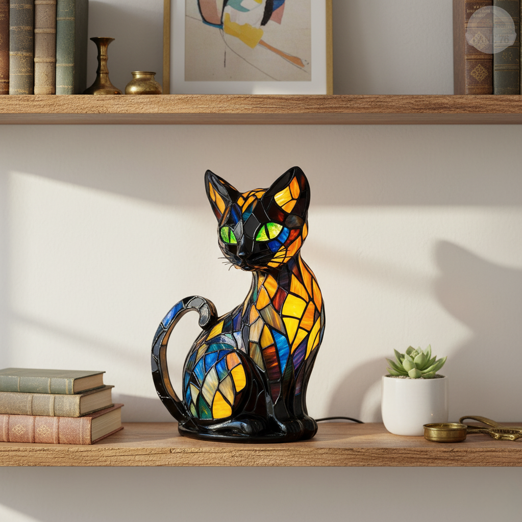 Lámpara Artesanal – Felino Elegante