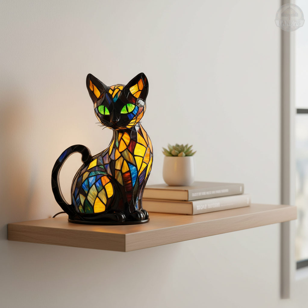 Lámpara Artesanal – Felino Elegante