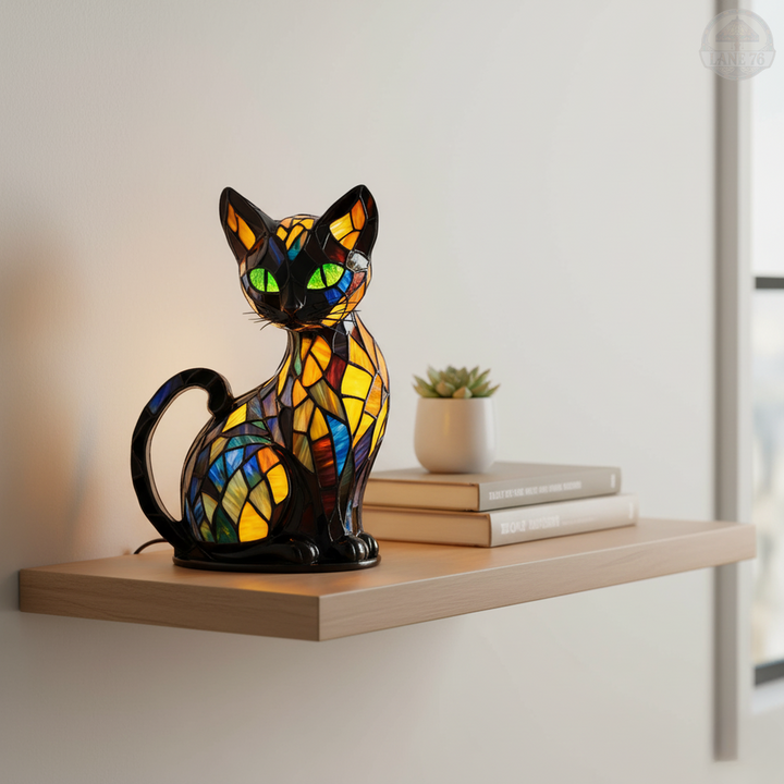 Lámpara Artesanal – Felino Elegante