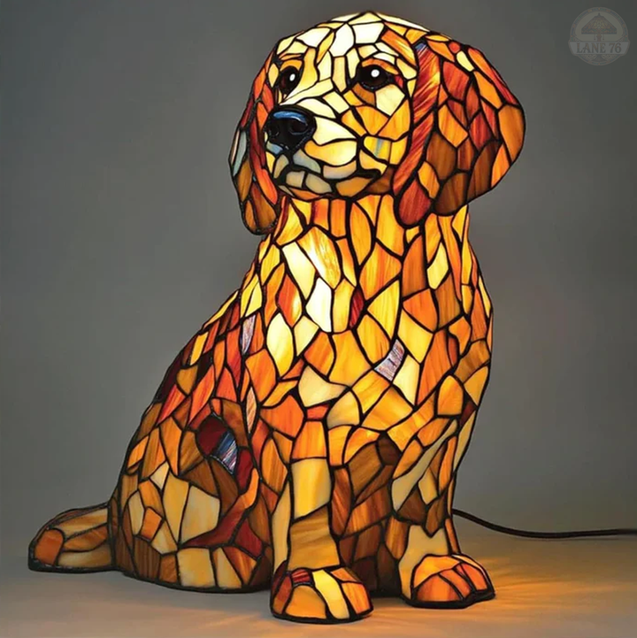 Lámpara Artesanal – Lily Figura Espiritual de Golden Retriever