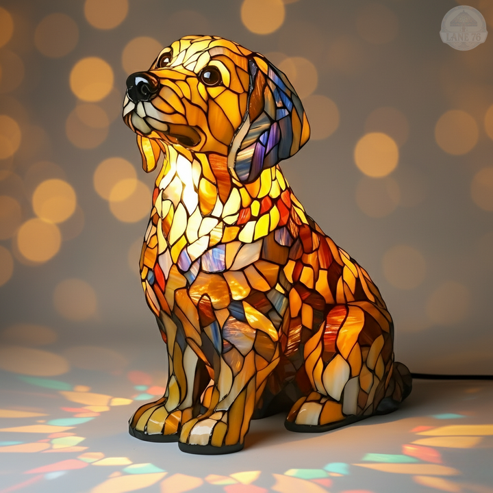 Lámpara Artesanal – Lily Figura Espiritual de Golden Retriever