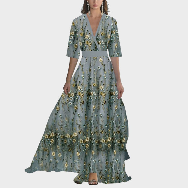Helena™ | Maxivestido con deslumbrante estampado floral