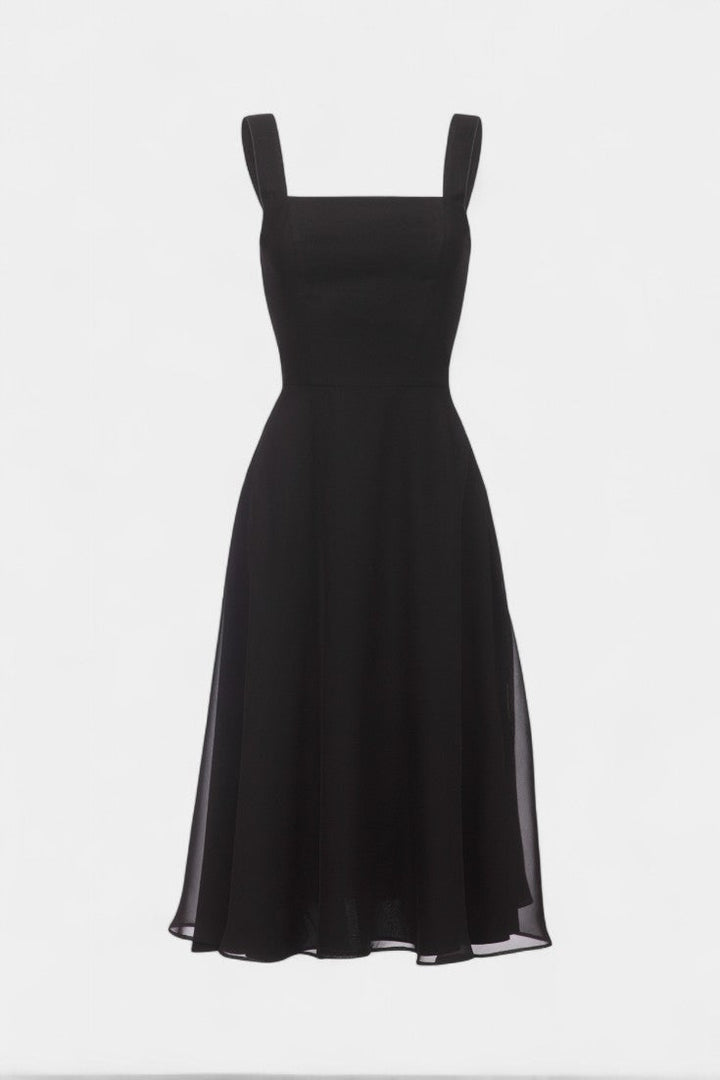 Vestido Midi A-Line Mary Sin Mangas