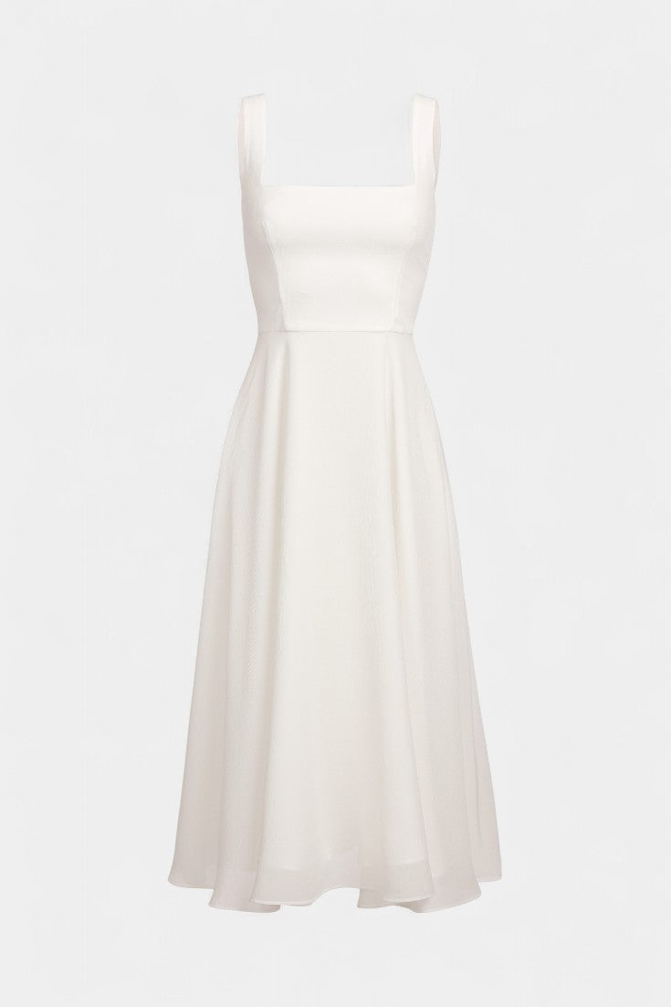 Vestido Midi A-Line Mary Sin Mangas