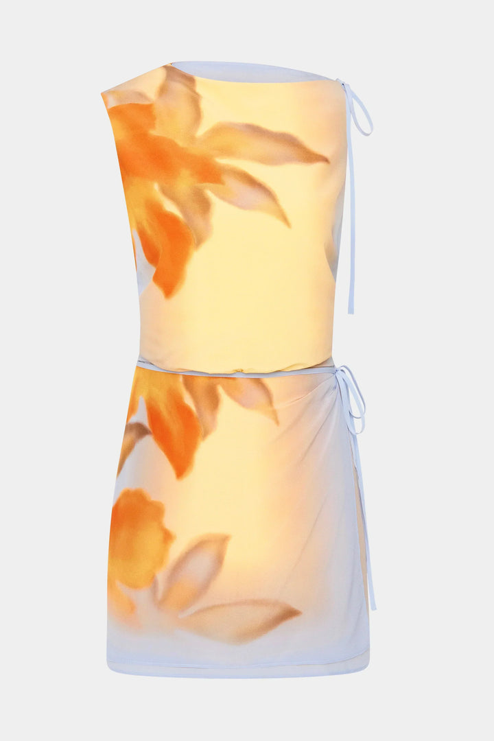 Vestido Mini Sereno en Floral Secuoya