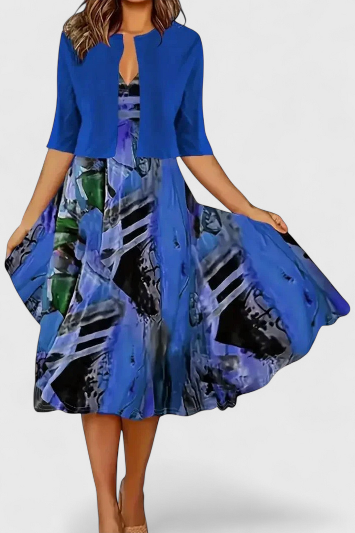 Conjunto de Blazer y Vestido Midi Star